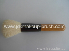 Flat Top Goat hair Powder Brush with natural wooden handle