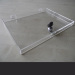 Middle sized lockable clear acrylic box