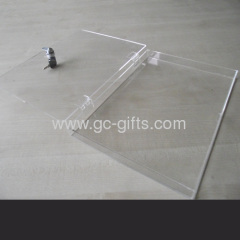 Lockable clear acrylic box