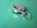 Chrome Retractable Badge Holder with Metal Clip,metal card holder