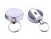 Chrome Retractable Badge Holder with Metal Clip,metal card holder