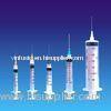 Safety Medical Grade Plastic Disposable Syringes , Three Parts