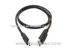 1080p 2.25Gbps Gold Plated 3D HDMI Cable , Black UL 20276 HDMI Cables