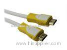 Flat 1.4V 3D HDMI Cable Triple Shielding With Oxygen Free Copper Conductor