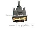 DVI 18 1 Male High Speed DVI Cable Single Link For PC , Flat Panel Displays