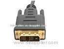 DVI (24 1) Male To Male High Speed DVI Cable 1080p , Gold Plated