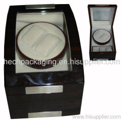 single watch winder black high glossy finish effect