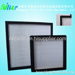 Larger air flow Mini-pleated HEPA filter
