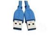 Long 4.8 Gbps USB 3.0 Extension Cable , Flate 1.5m USB 3.0 A to A Cable