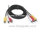 Male To Male 3RCA To 3RCA Cable With UL RoHS Compliance