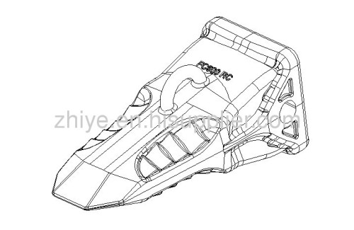 FC600RC bucket tooth carbon steel 