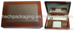 leather coated wooden jewelry box