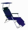 steel folding beach chair with sunshade