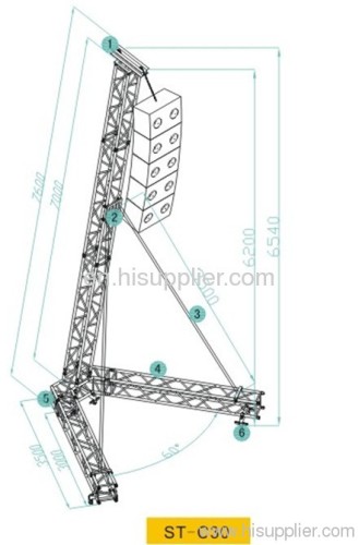 aluminium speakers towers truss