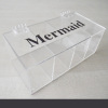 4-compartment clear acrylic box