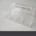 4-compartment clear acrylic storage box