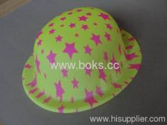 plastic party hat with glitter