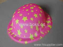plastic party hat with glitter