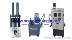 continuous double pillar screen changer