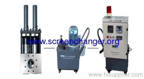 continuous double pillar screen changer