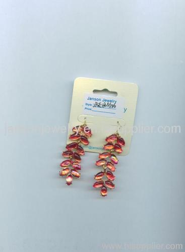 candy paper resin earrings