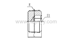 NPT MALE HOLLOW HEX PLUG HYDRAULIC ADAPTERS PIPE FITTINGS