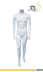 Matte White Male Mannequin Headless