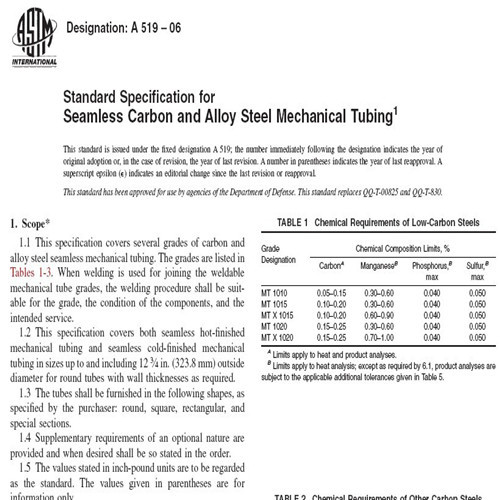 Standard ASTM A519 (English)