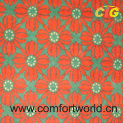 Printed Brushed Carpet Fabric