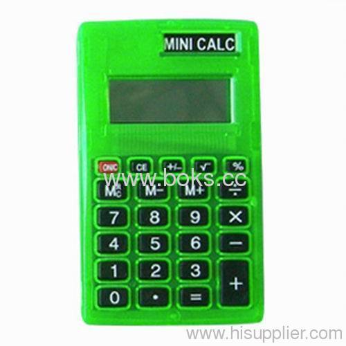 2013 8 digits dual plastic mini pocket calculators