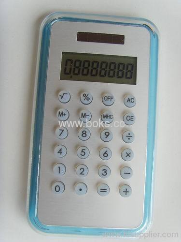 8 digits plastic solar gift calculators