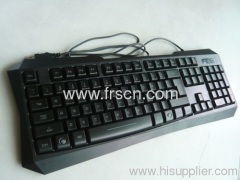 multimedia LED light game wired computer keyboard