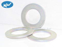 Big ring magnets for loudspeaker size is 4''x2''x1/2'' with zinc coating strong magnet