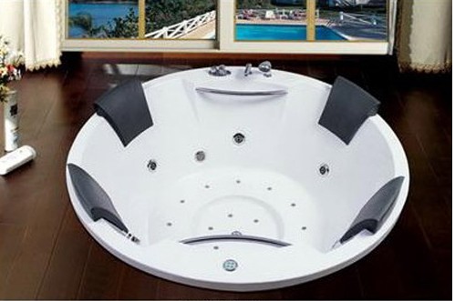 185*185*83Four Pillow Massage Bathtub