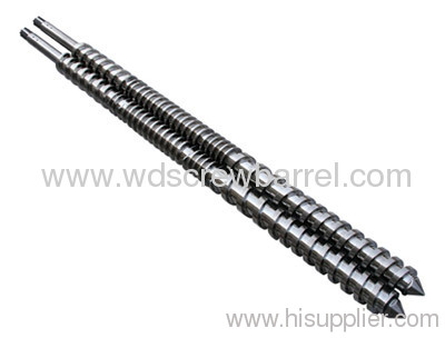 parallel twin bimetallic screw and cylinder for extruder