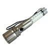 1W CREE frontal+17LEDs lateral aluminium rechargeable LED flashlight