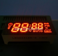 Custom Super Green 7 segment LED Display for multifunction digital oven timer controller.