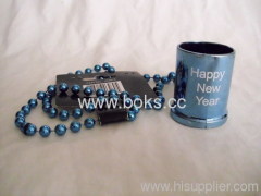 2013 plastic bead chain and cup with handle