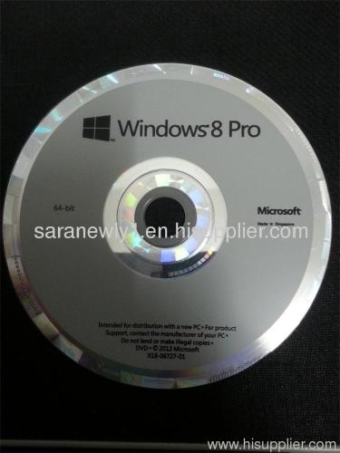 windows 8 pro oem coa and oem dvd