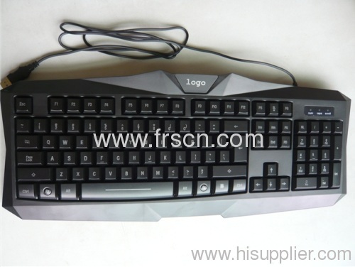 High-tech computer game wired keyboard