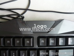 multimedia led light backlit usb 2.0 cable computer game wired keyboard factory in china