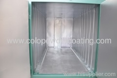 electrostatic powder coating cure oven