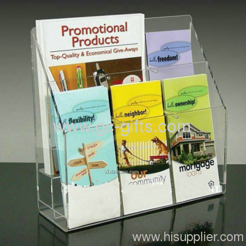 Popular leaflet holder/Lucite literature Holder/Acrylic Brochure Display