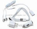 5 in 1 Iphone Charging Kit 5mw White for iphone 4S 4 3G 3GS