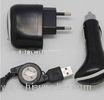 USB Mobile Iphone Charging Kit 5V DC / 1000mA , 3 In 1 for Blackberry