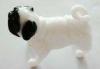 White Glass Dog For Children Gifts , Handmade Glass Animals Figurine Collectible