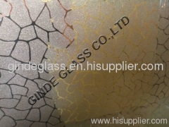 acid etched mirror glass uv glass decoraive glass art glass