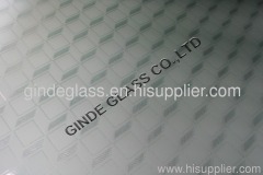 figure acid etched glass emusification glass/three demension