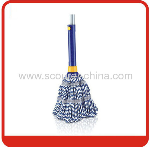 Colorful pp bag Twist Mop with telescopic Iron handle