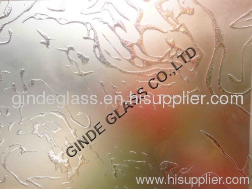 light acid etched glass/ripples